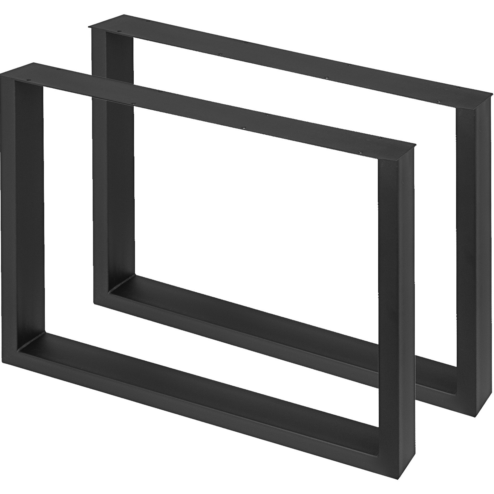 V952-ZTHS800X720MM0001V0-202507141647-00 VEVOR Black Metal Table Legs Set of 2 Steel Table Legs 800x720 MM Dining Table Legs Office Table Legs Computer Desk Legs Steel Bench Legs Country Style Table Legs DIY Furniture Legs - Image 1