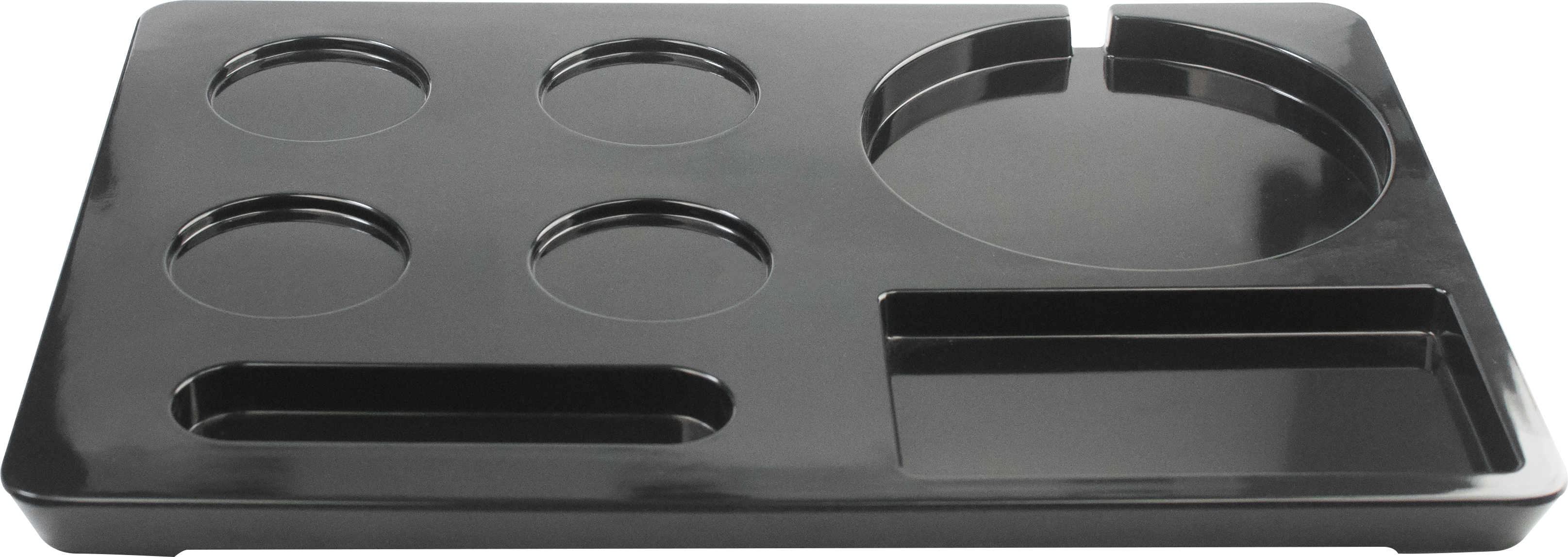 V959-DKTL0066-202507050315-00 Melamine Kettle Tray - Black - Image 1